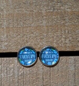 💟 Bad Word Handmade Stud Earrings